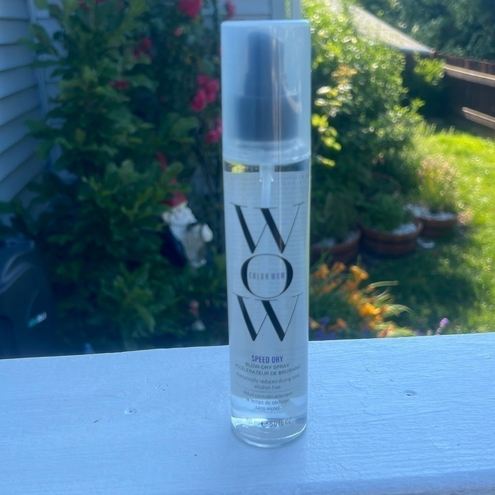 Color Wow speed dry blow dry spray dramatically reduces drying time 5 ounces